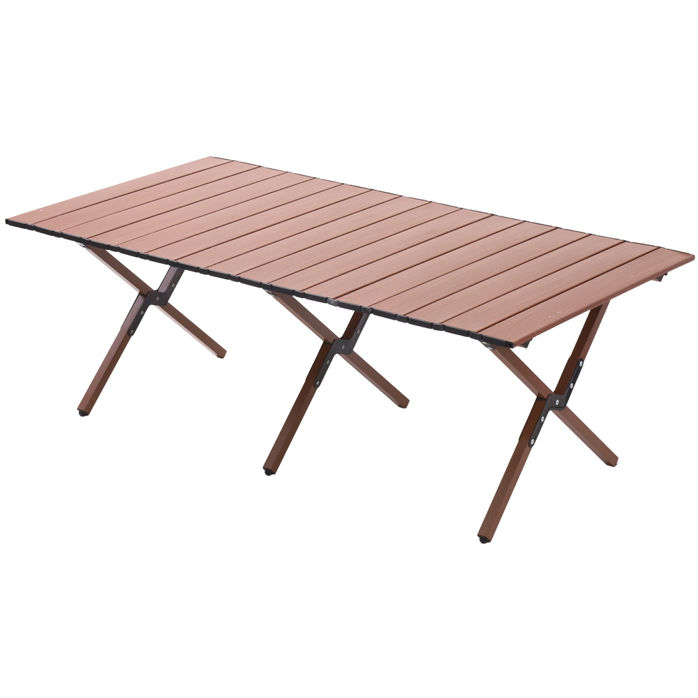 アウトドアテーブル 折りたたみ 木目 120cm 軽量 1〜4人用 120×45