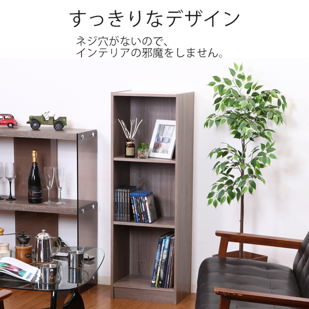 不二貿易 カラーボックス 収納 2段 スリム a4ファイル a4サイズ