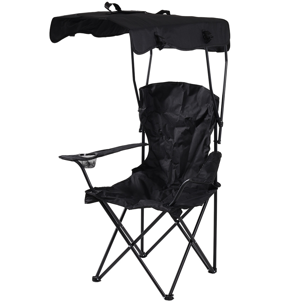 アウトドアチェア 日よけ 折りたたみチェア 椅子 イス キャンプチェア