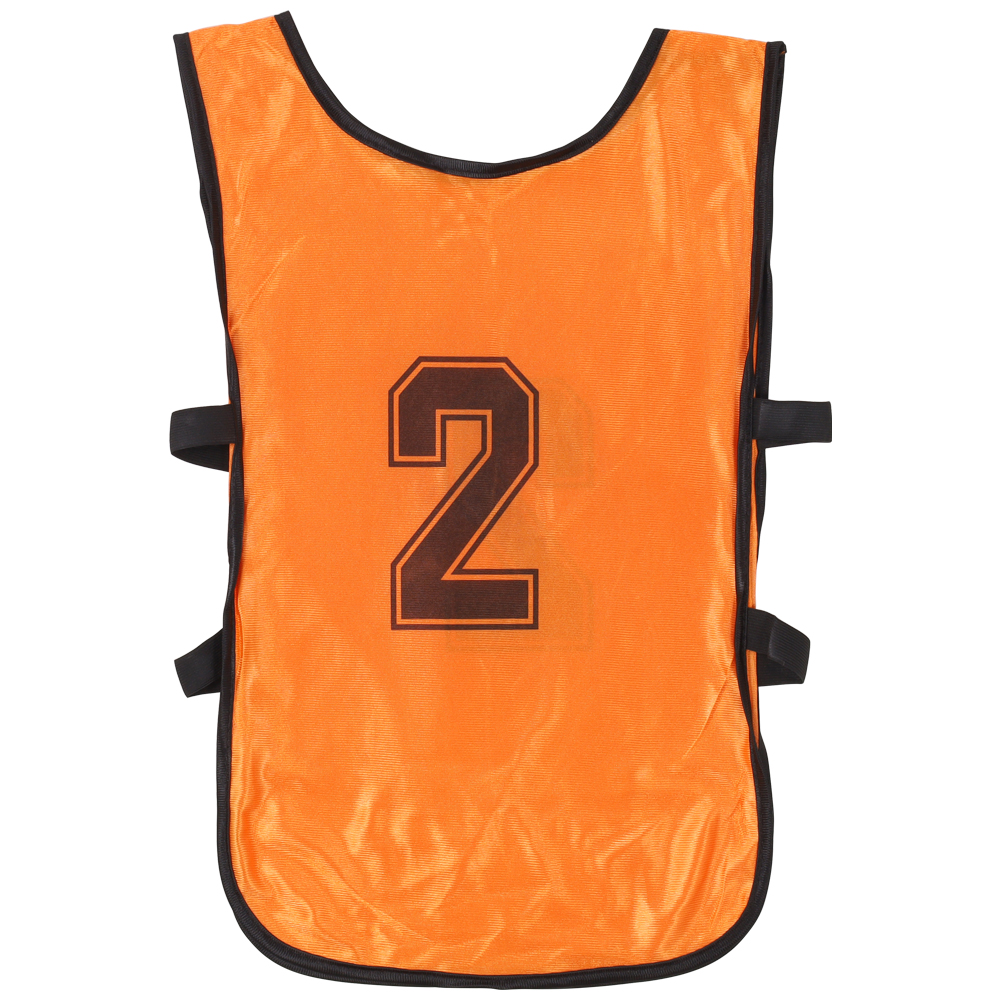 PENALTY(ペナルティ) ビブスＪＲ番号入１０枚セット Fオレンジ ビブス ジュニア 番号 10枚セット 番号入り 子ども用 Sサイズ 1番〜10