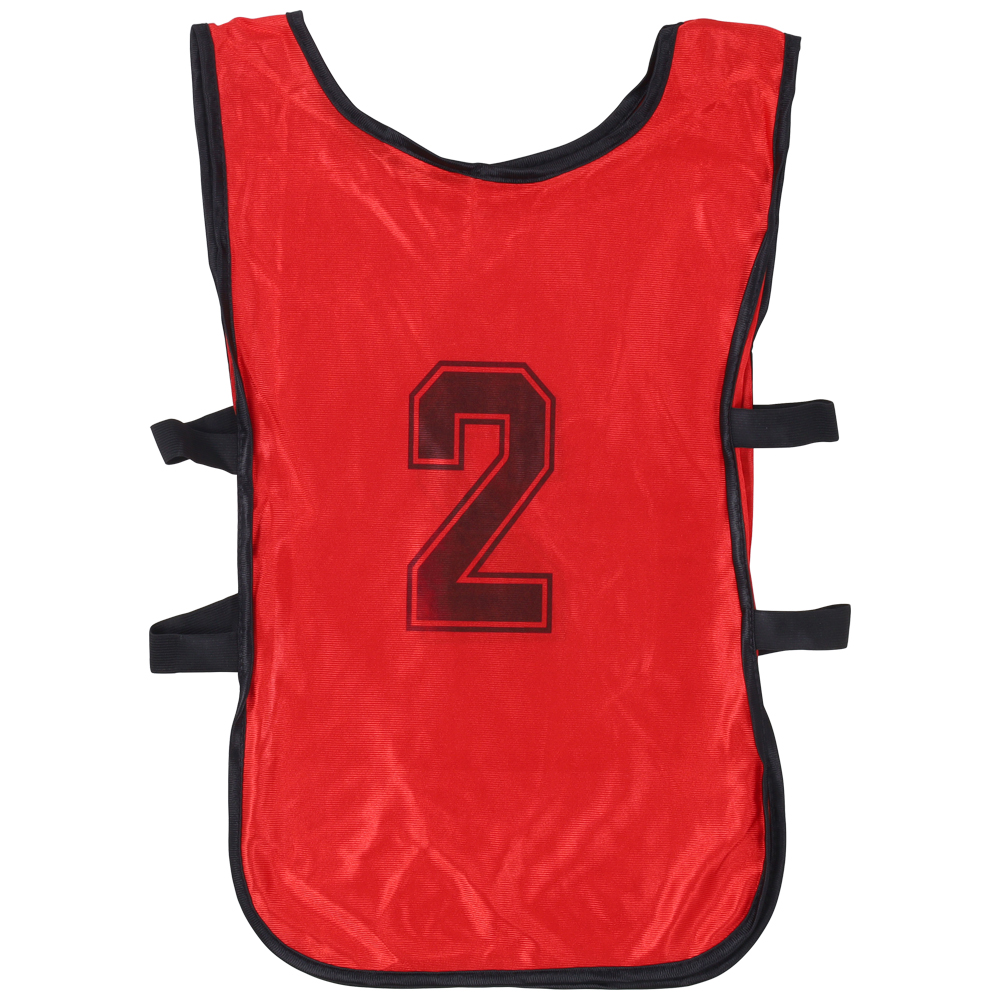 ナンバー付きビブス　モルテン　赤　40枚セット11から50番まで連番 ナンバー付きビブス モルテン 赤 40枚セット11から50番まで連番