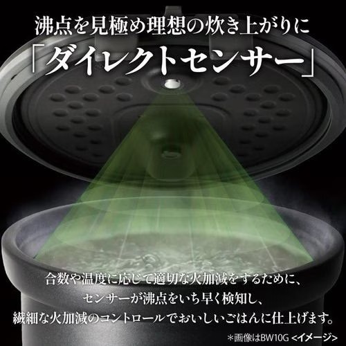 炭炊釜 三菱 炊飯器 5.5合炊き 低温調理 IH IHジャー 5.5合 1L 黒曜 月