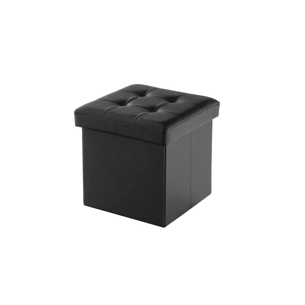 Snap-on 収納ボックス 黒 蓋付き イス スツール スツール 高さ38cm