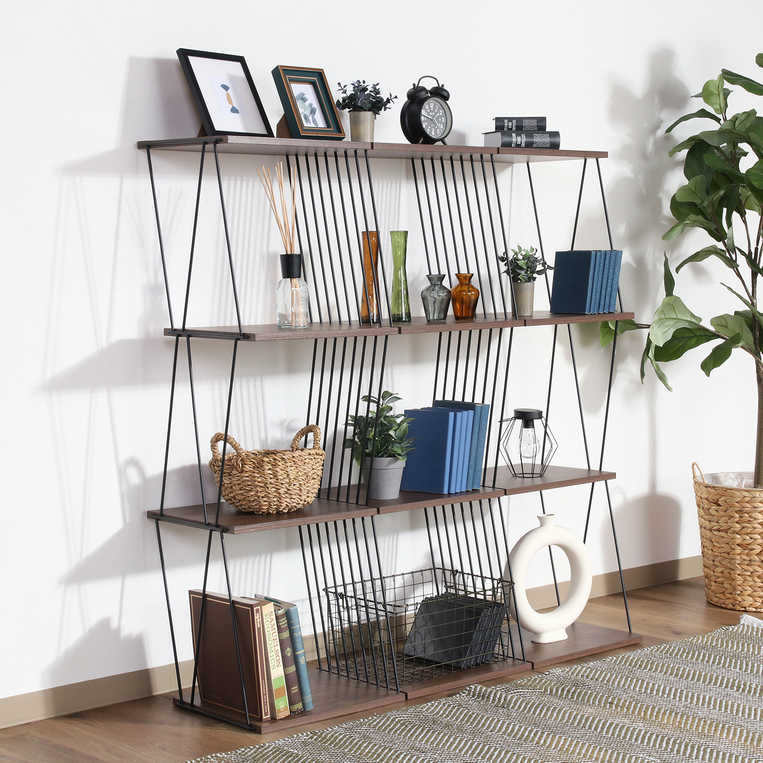 不二貿易（Fuji Boeki） ディスプレイラック 3段 ラック オープン