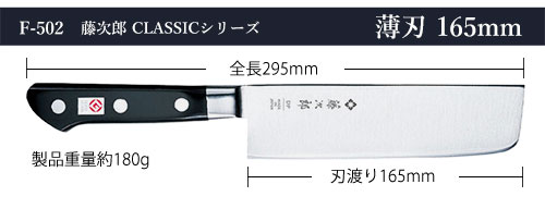 包丁　藤次郎　V金10号　口金付