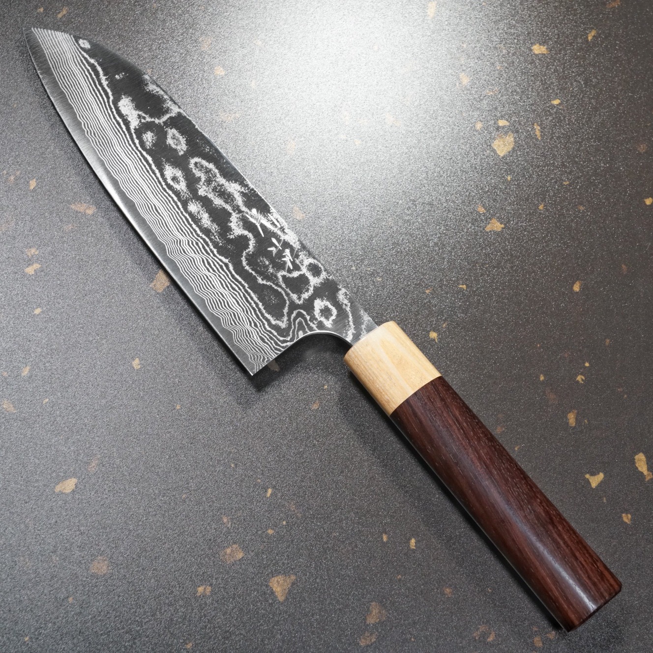 包丁 牛刀 210mm ダマスカス ステンレス スーパーゴールド2 片山打刃物