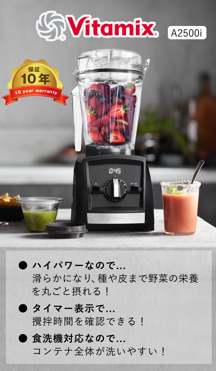 コポリエス Vitamix チョッパー スムージー ミキサー レシピ本付 dish