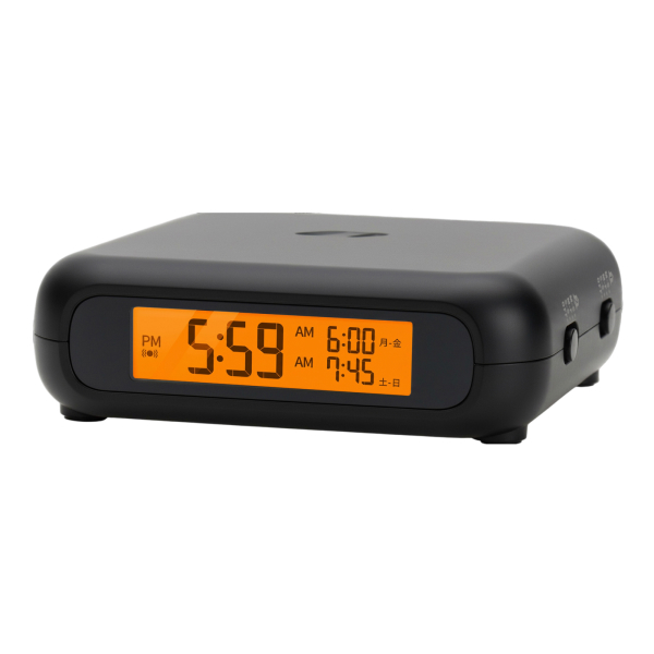 アデッソ 目覚まし時計 振動 ブルブルクラッシュNEO 目覚まし 大音量 強力 絶対起きれる 子供 大人 ワイヤレス ダブルアラーム バックライト 薄い BB-808BK | アデッソ | 01