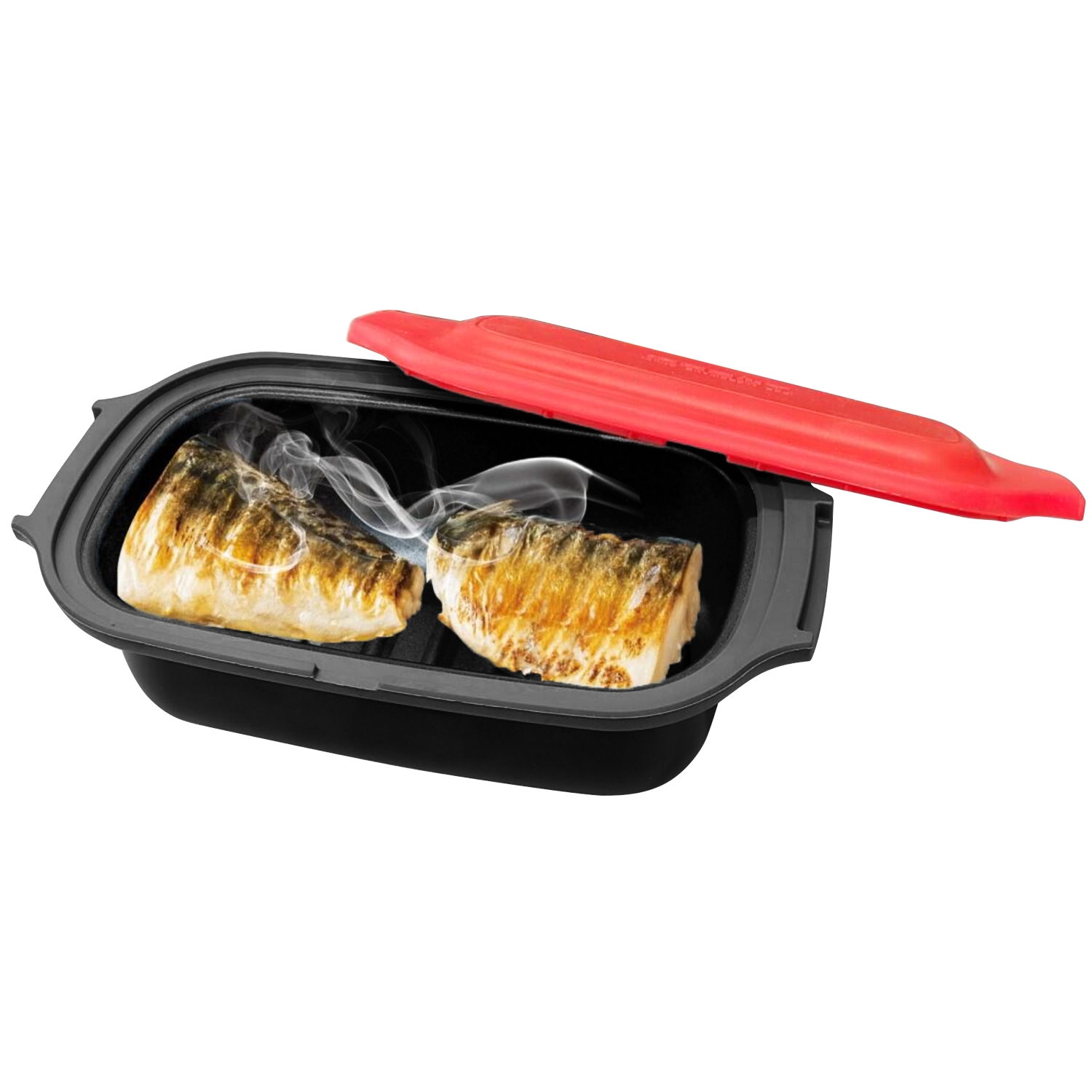 電子レンジ調理器 焼き魚 焼き目がつけられる 調理器具 食洗機対応 焼く 炒める 煮る 蒸す 炊く 温め直す レシピ集付き レンジグリル | ヒロ・コーポレーション | 01