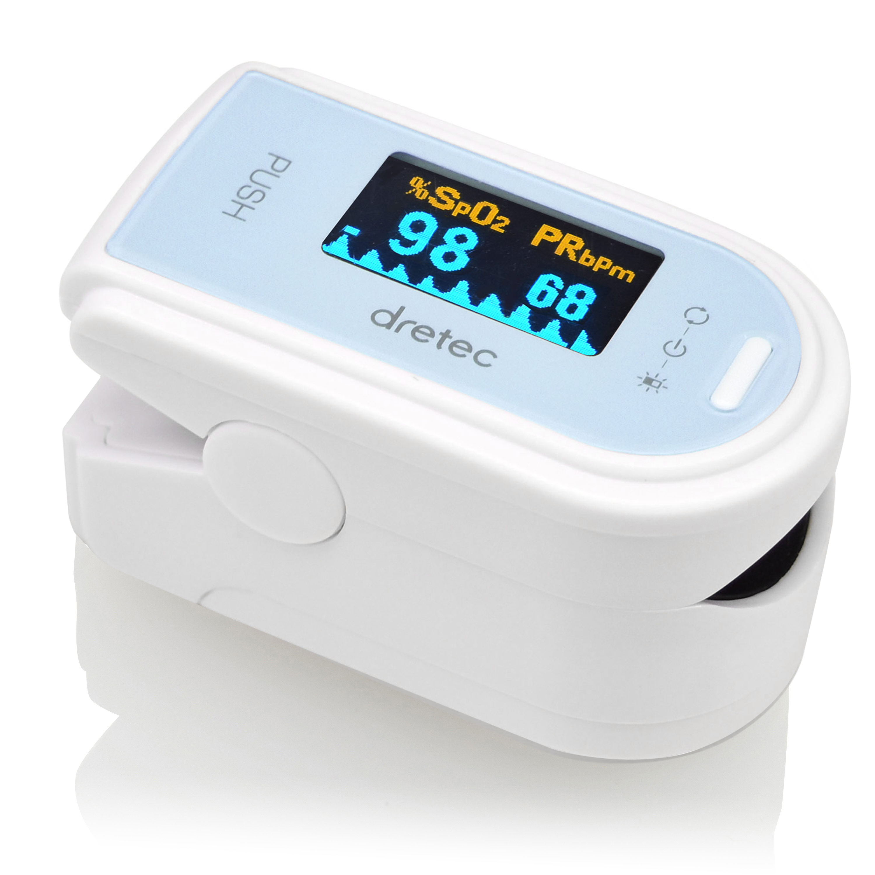 パルスオキシメーター  医療機器認証 ドリテック 公式 OX-101 日本メーカー 酸素濃度計 医療用 脈拍｜dish｜02