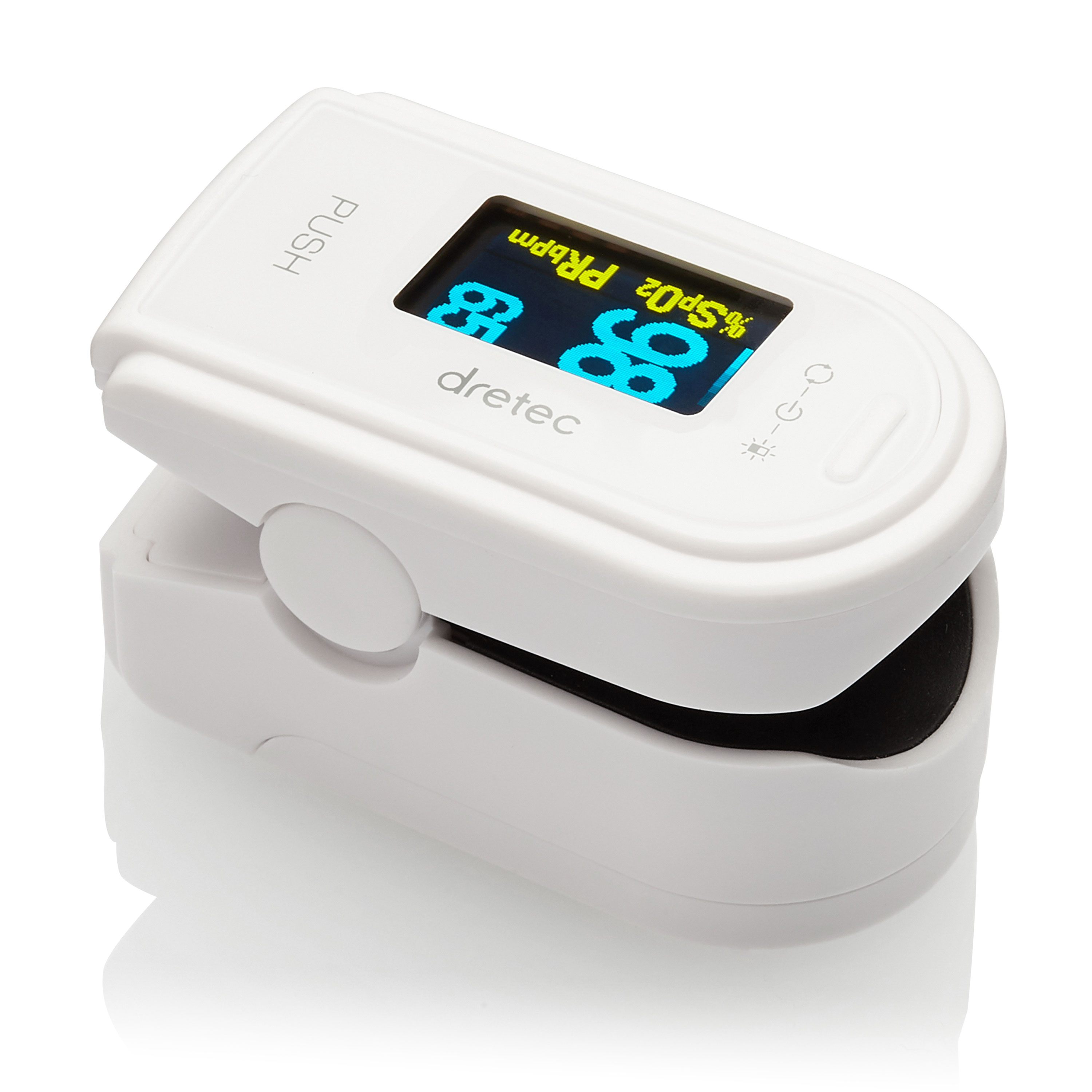 パルスオキシメーター  医療機器認証 ドリテック 公式 OX-101 日本メーカー 酸素濃度計 医療用 脈拍｜dish｜03