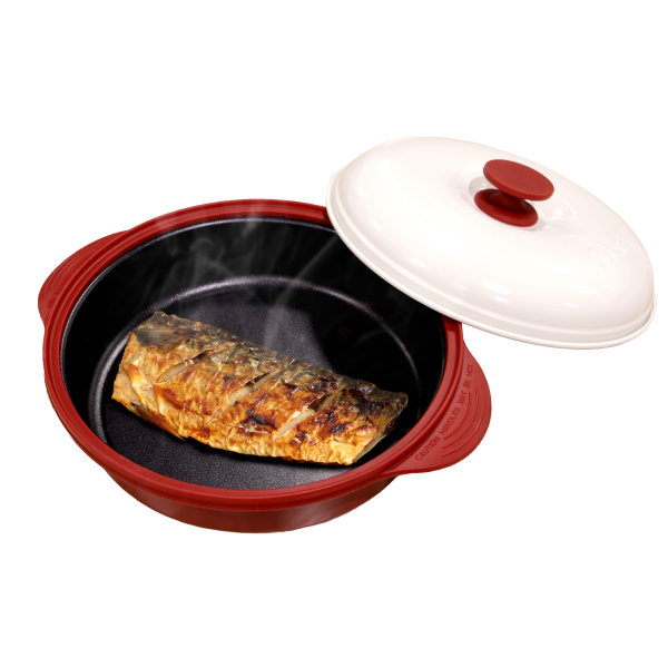 ヒロ・コーポレーション 電子レンジ調理器 深型 焼き魚 焼き目がつけ