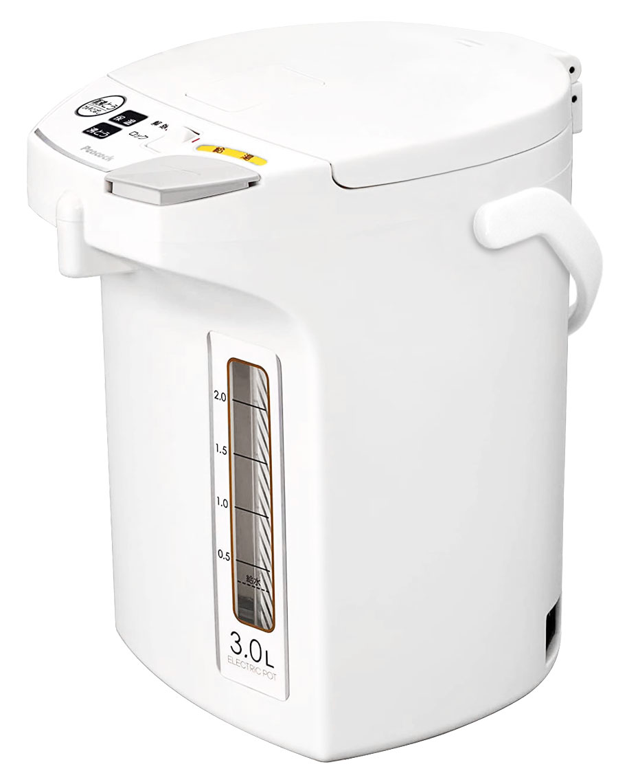 30日延長保証カード付き】 電気ポット 3L 保温 小型 カルキとばし