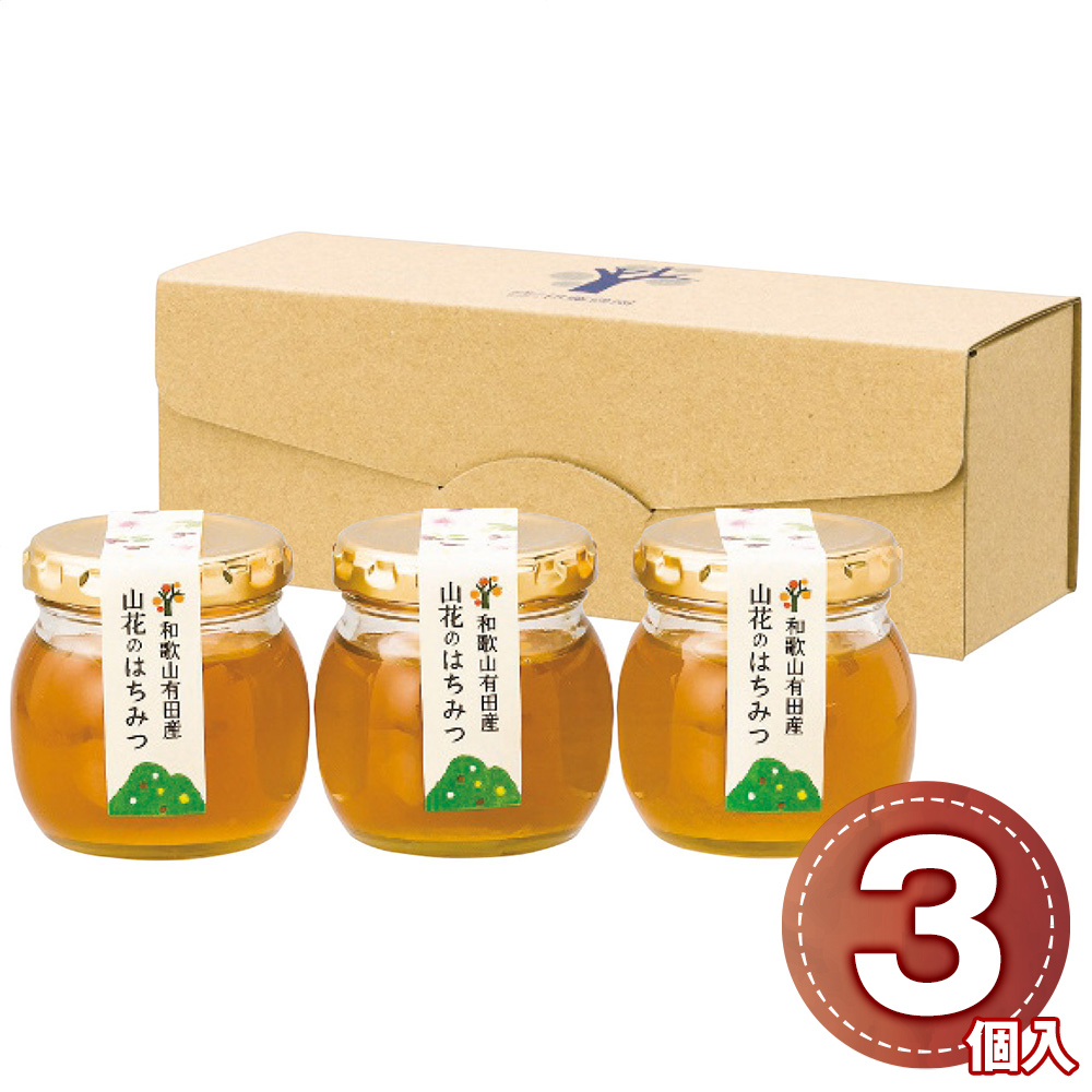 伊藤農園 山花のはちみつ 100g 3個 セット 国産 純粋生蜜 百花蜜 蜂蜜 ハチミツ 和歌山 詰合せ ギフト プレゼント お中元