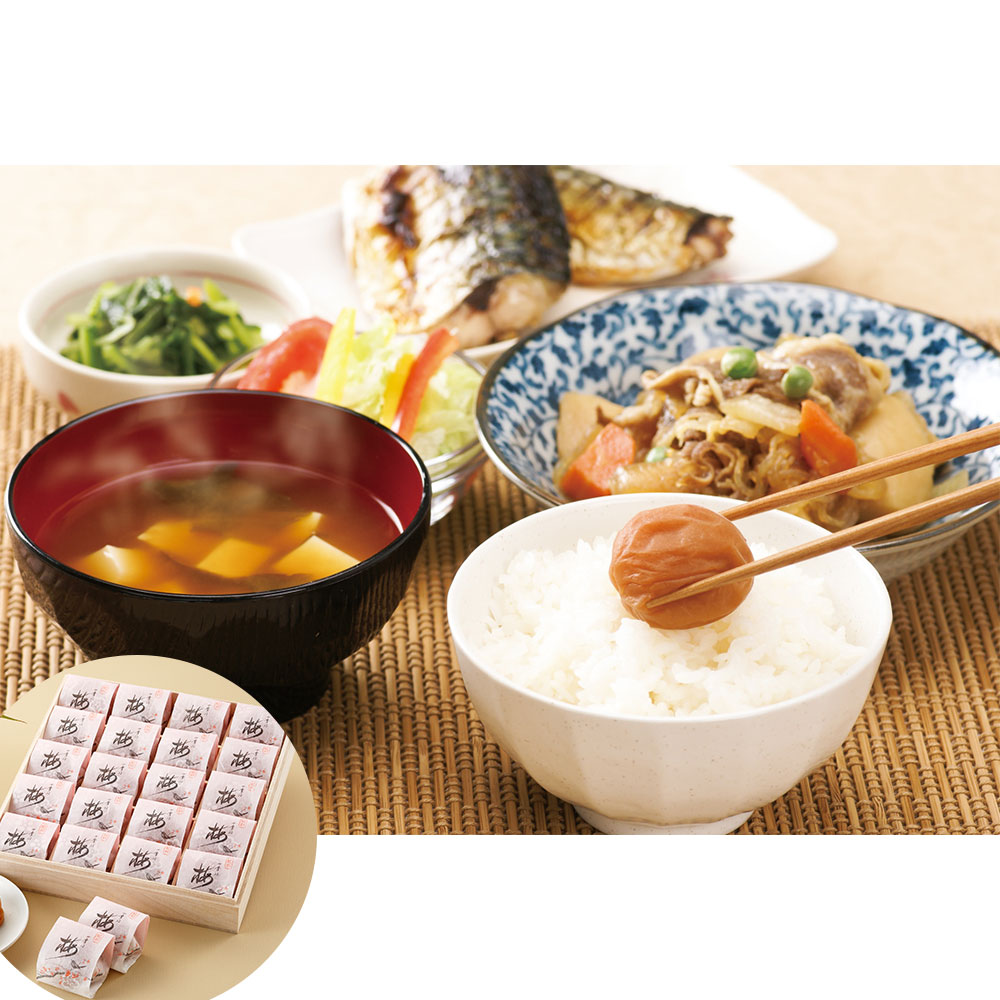 紀州南高梅 梅満開 400g 20粒 うす塩味 塩分6% 桐箱入り 個包装 大粒 梅干し 高級 ギフト 贈り物 贈答用 お中元 お歳暮