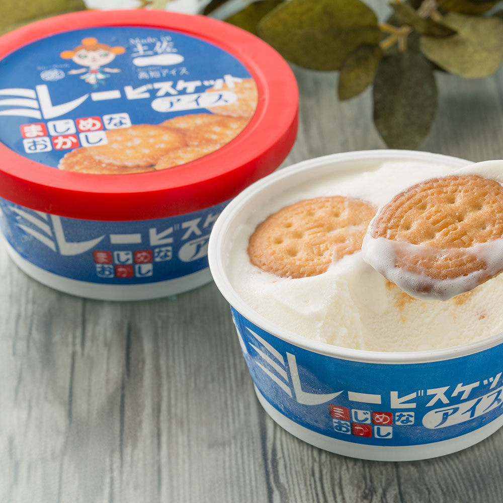 ミレービスケットアイス 12個 セット 高知 特産 ご当地 スイーツ アイス ビスケット クッキー アイスクリーム デザート