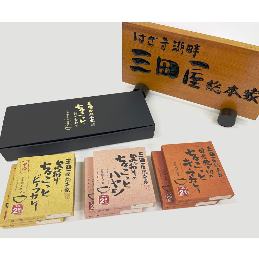 三田屋総本家 カレー ハヤシ キーマカレー 3種 詰め合わせ 黒毛和牛 国産 ビーフカレー レトルト 常温 高級 ギフト 贈答