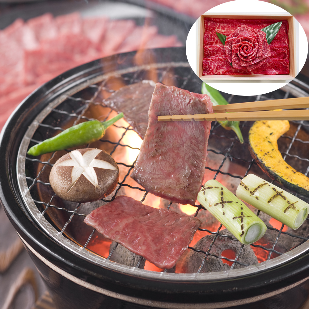 送料無料 神戸牛 花盛り 400g 兵庫県産 ブランド牛 国産 黒毛和牛 モモ 焼肉用 焼き肉 贅沢 豪華 華やか お取り寄せ