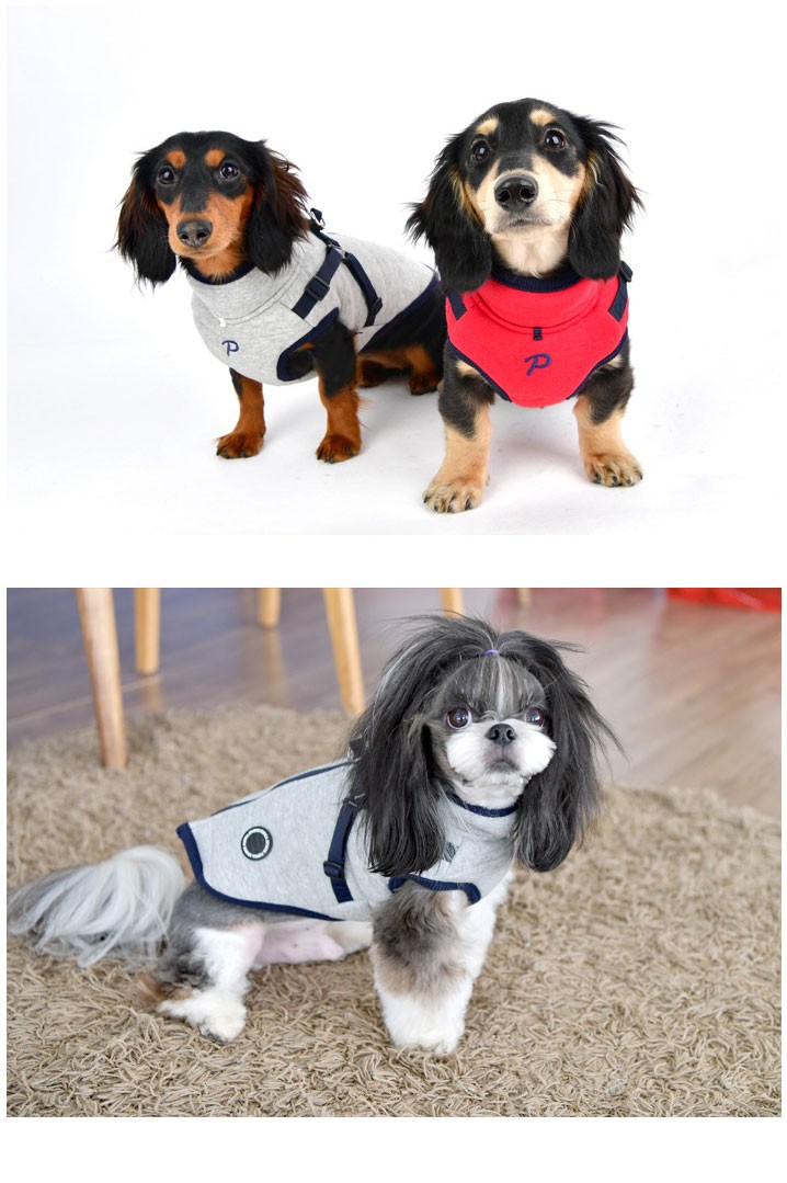 Puppia（パピア） 犬服 ハーネス一体型キルティングジャケットコート S