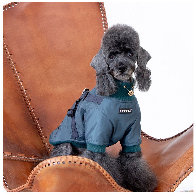 Puppia 犬服 PUPPIA ハーネス一体型ジャンパー DOMINIC 裏地は
