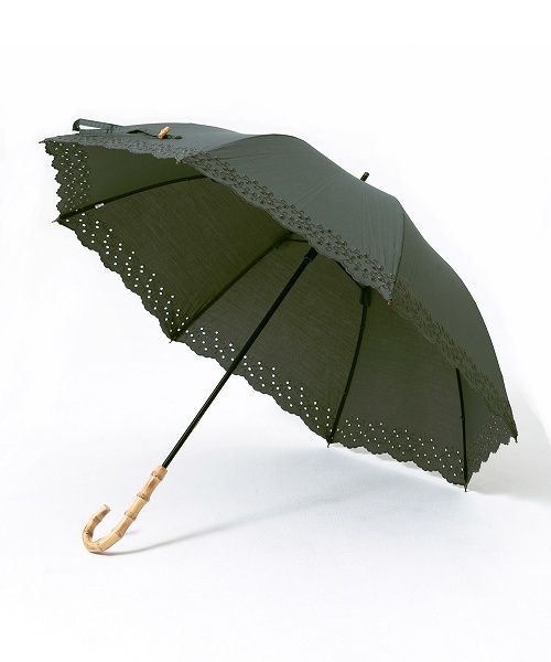 日傘 パッチワーク刺繍バンブー日傘 全3色 日傘 遮光率99.99%以上 紫外線カット UVカット ...