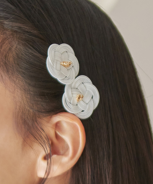 髪飾り 和装 袴 卒業式 レディース 浴衣 着物 振袖 ウエディング 結婚式 ヘアアクセサリー 二次会 七五三 簡単 黒 赤 梅結び セット 2026年（ゆうパケット） | Dita | 01