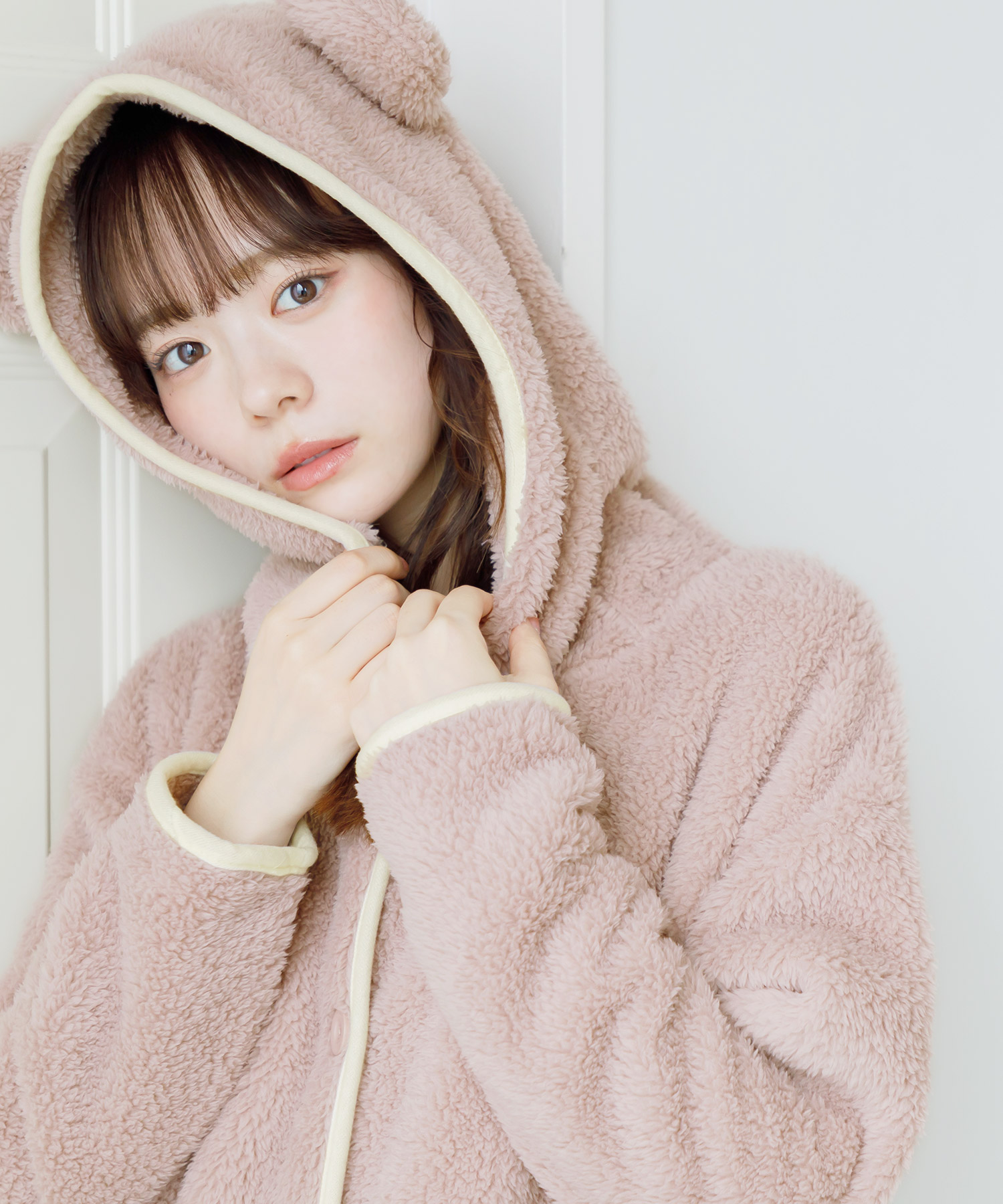 Dita（ディータ） ルームウェア レディース 冬 長袖 羽織 パジャマ 前