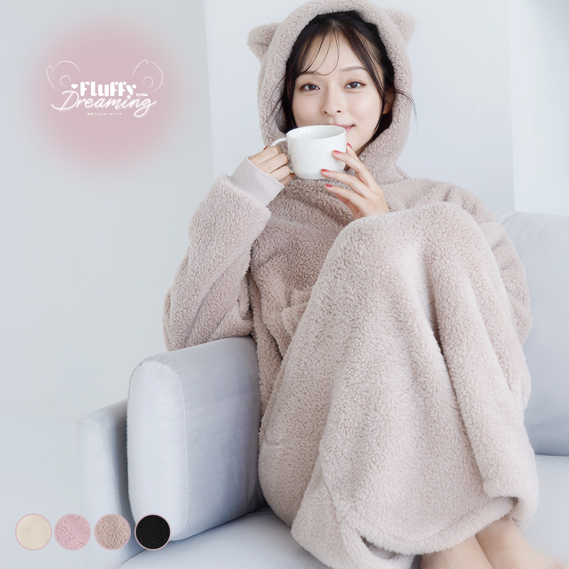 Dita（ディータ） パジャマ レディース 冬 ワンピース ルームウェア