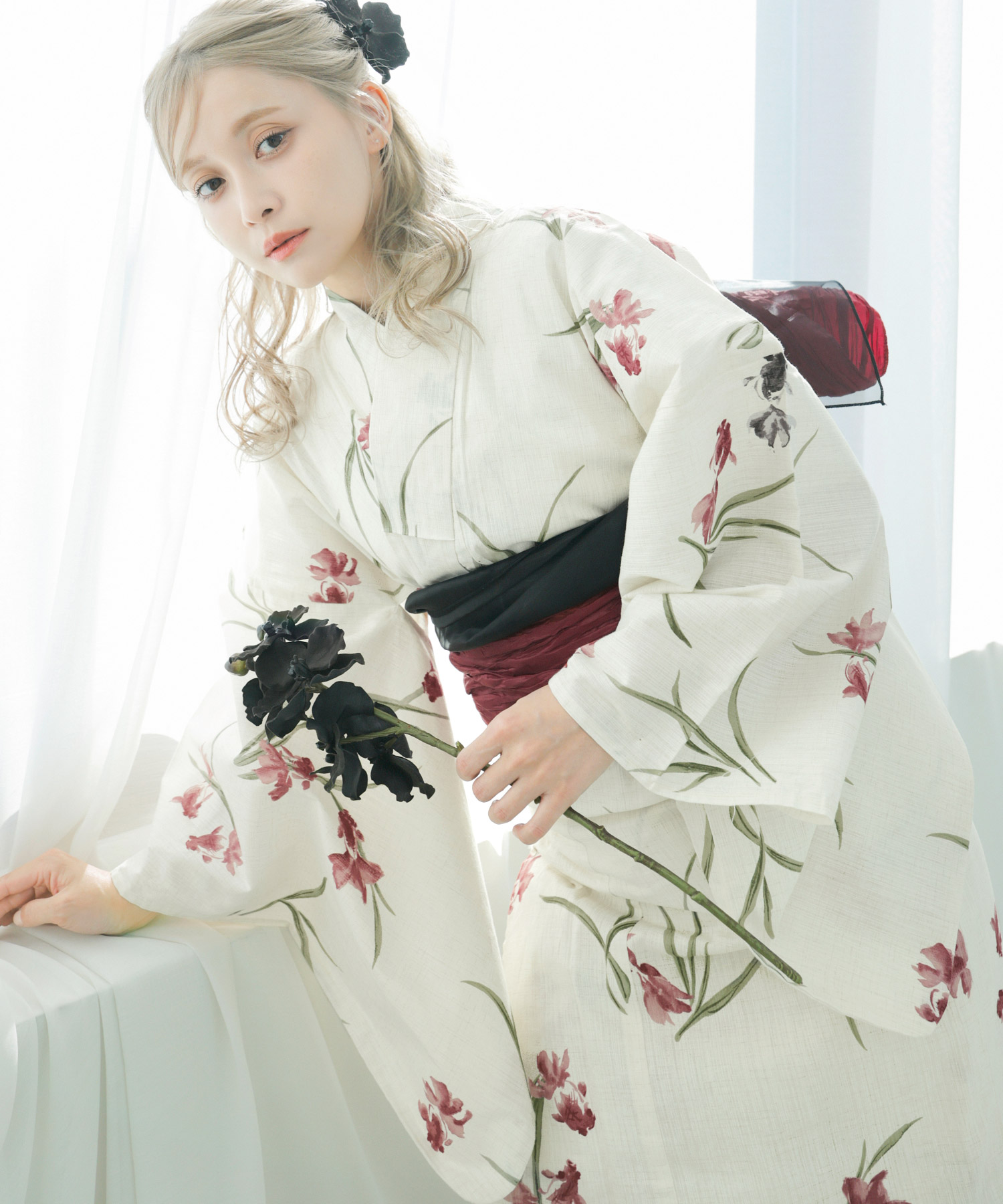 Dita（ディータ） 浴衣 レディース セット 簡単（ゆかた・しわ兵児帯