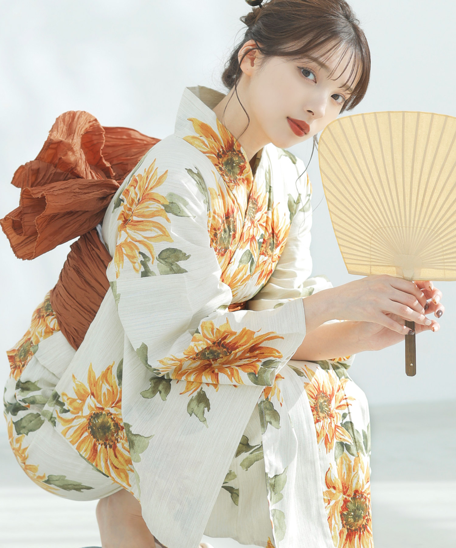 浴衣 レディース セット 帯 簡単 50代 40 (先行予約/6月上旬より順次発送予定)