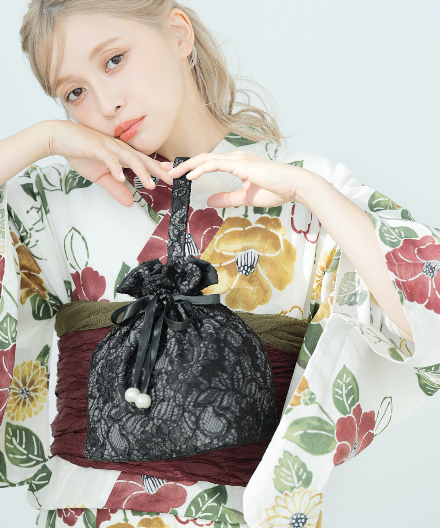 Dita（ディータ） 浴衣セット レディース 簡単（ゆかた・しわ兵児帯