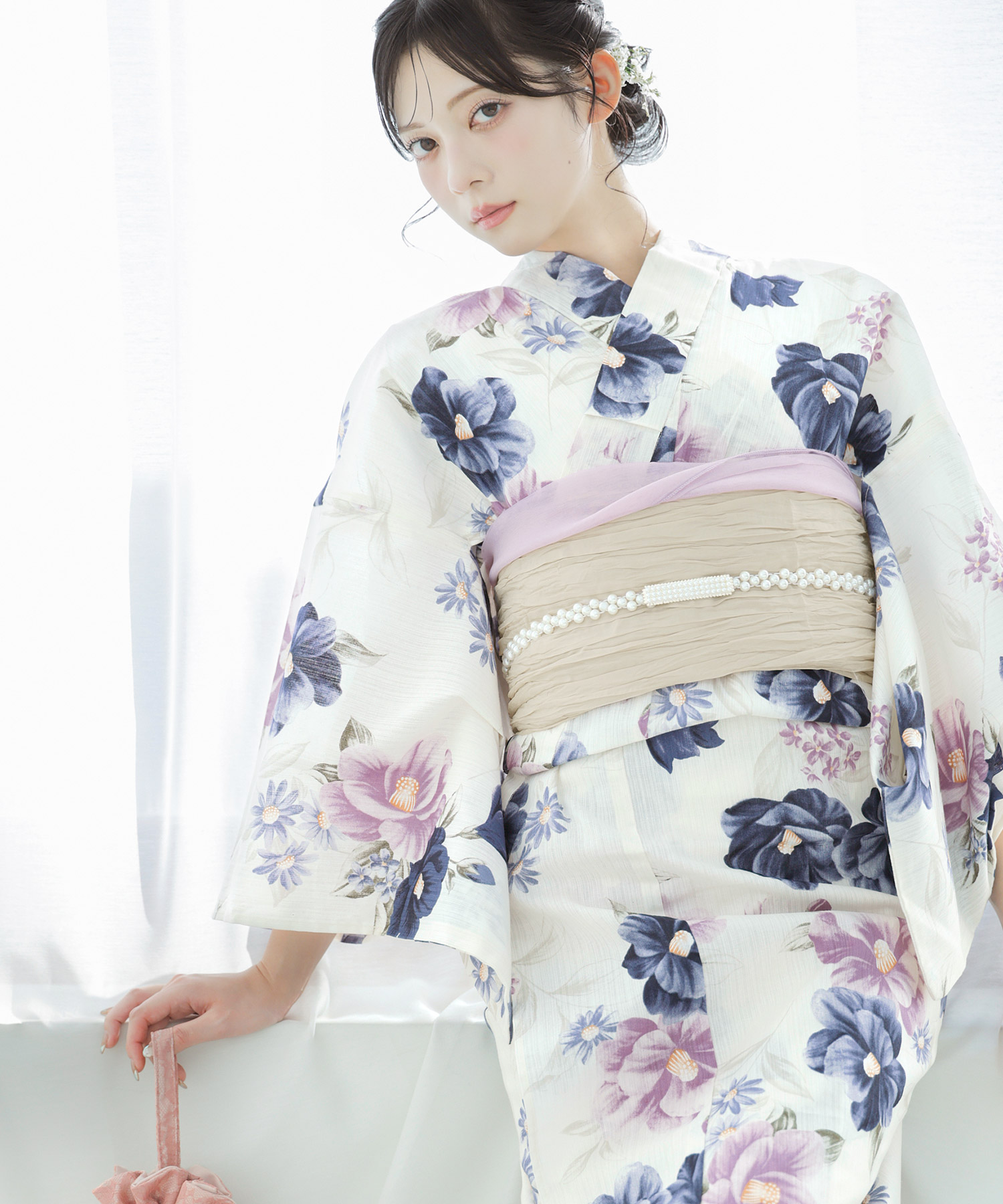 Dita（ディータ） 浴衣セット レディース 簡単（ゆかた・しわ兵児帯
