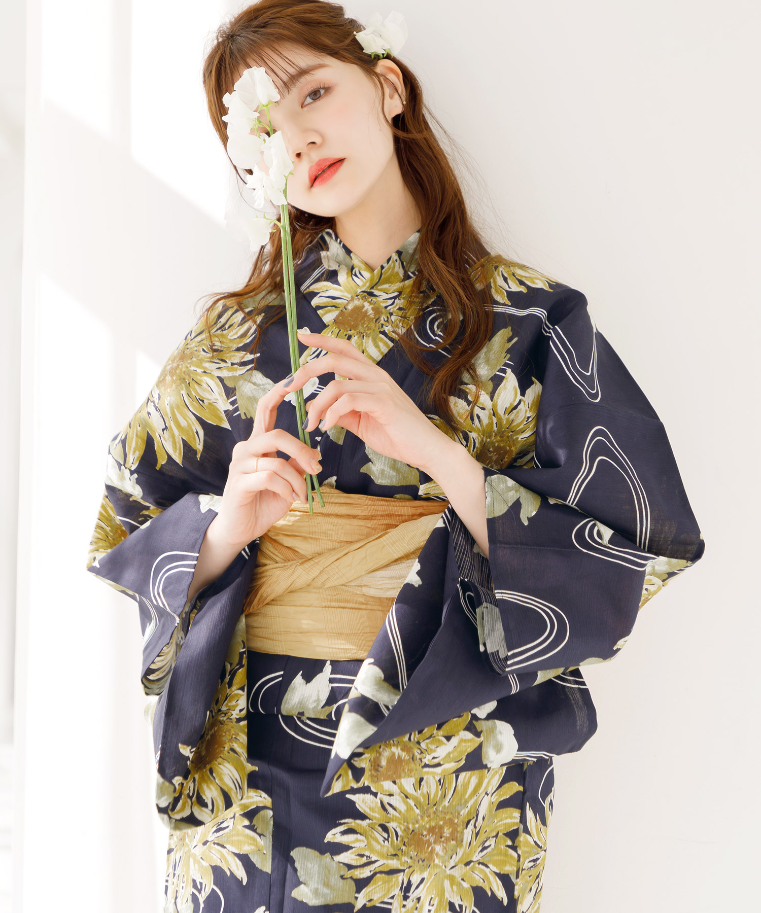 Dita 【琴の音】浴衣5点セット（ゆかた・帯・下駄・着付けマニュアル・腰ひも） 2025 浴衣5点セット(ゆかた・帯・下駄・着付けマニュアル