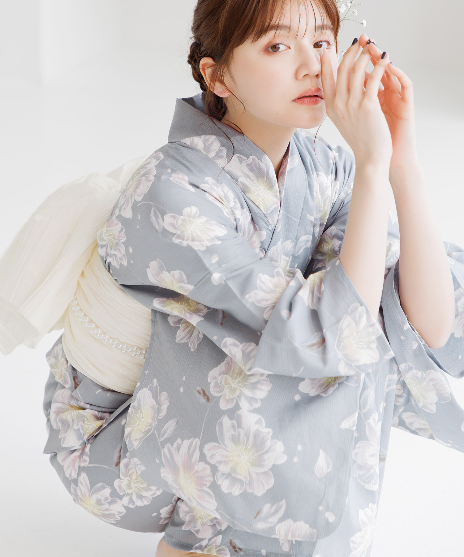 Dita（ディータ） 浴衣セット レディース 簡単（ゆかた・しわ兵児帯
