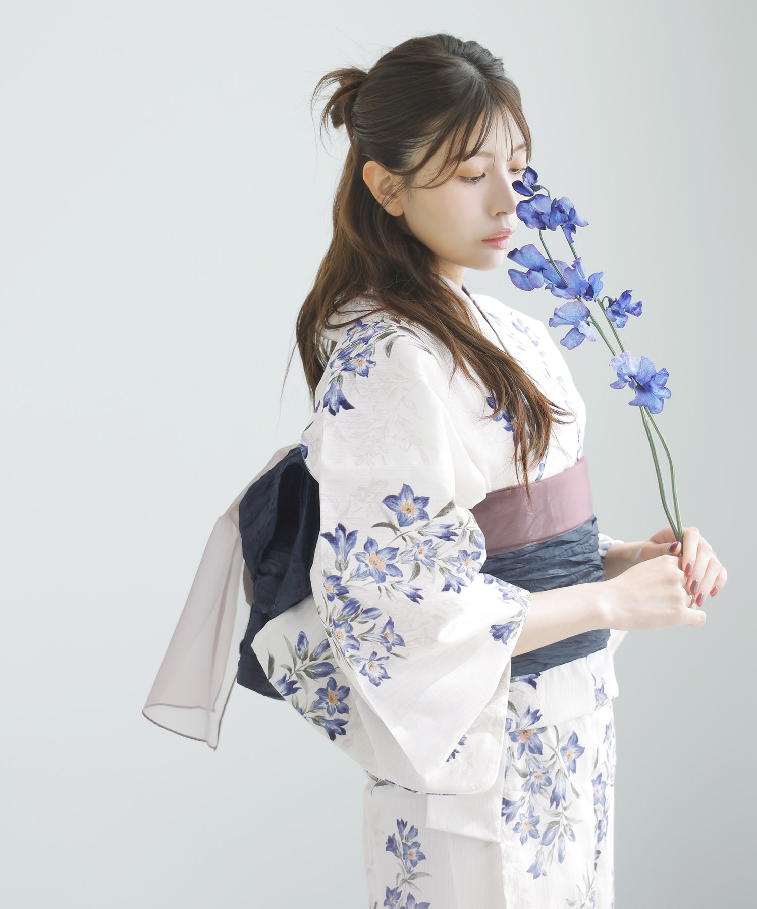 Dita 浴衣 帯付き Dita レディース 浴衣 セット 簡単（ゆかた・しわ兵児帯・下駄