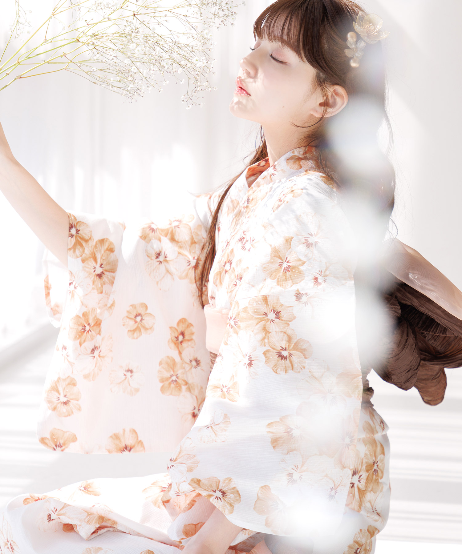 Dita（ディータ） レディース 浴衣 セット 簡単（ゆかた・しわ兵児帯