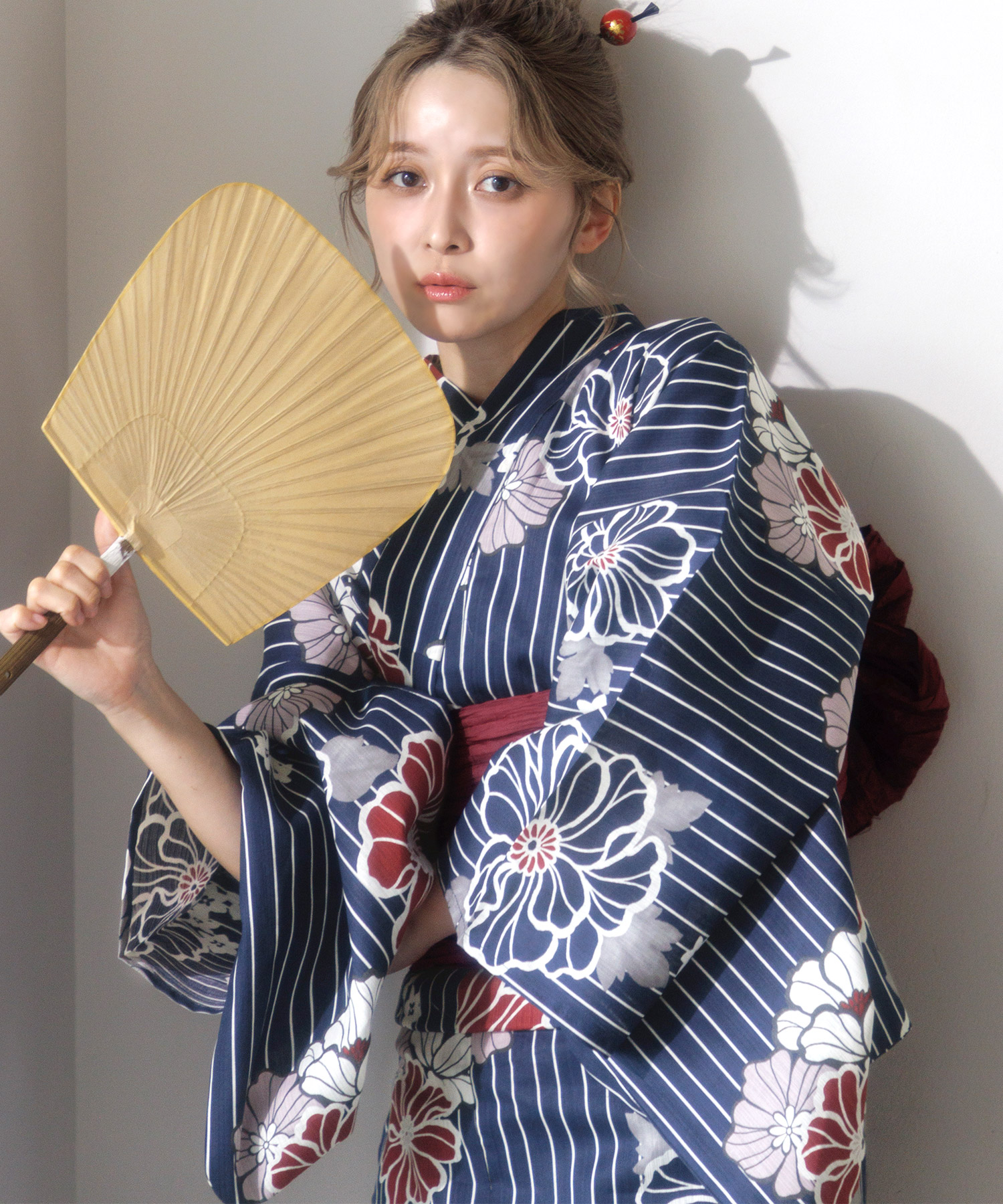 Dita（ディータ） レディース 浴衣 セット 簡単（ゆかた・しわ兵児帯