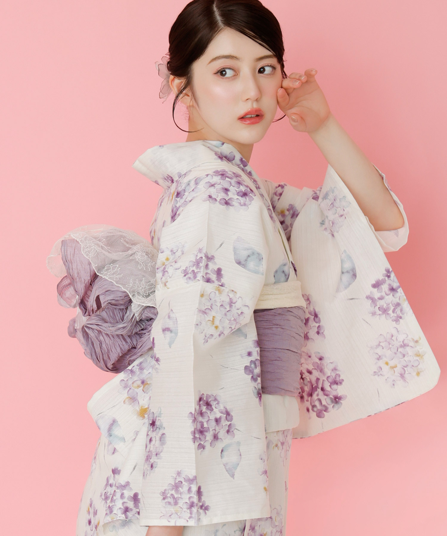 Dita（ディータ） レディース 浴衣 セット 簡単（ゆかた・しわ兵児帯