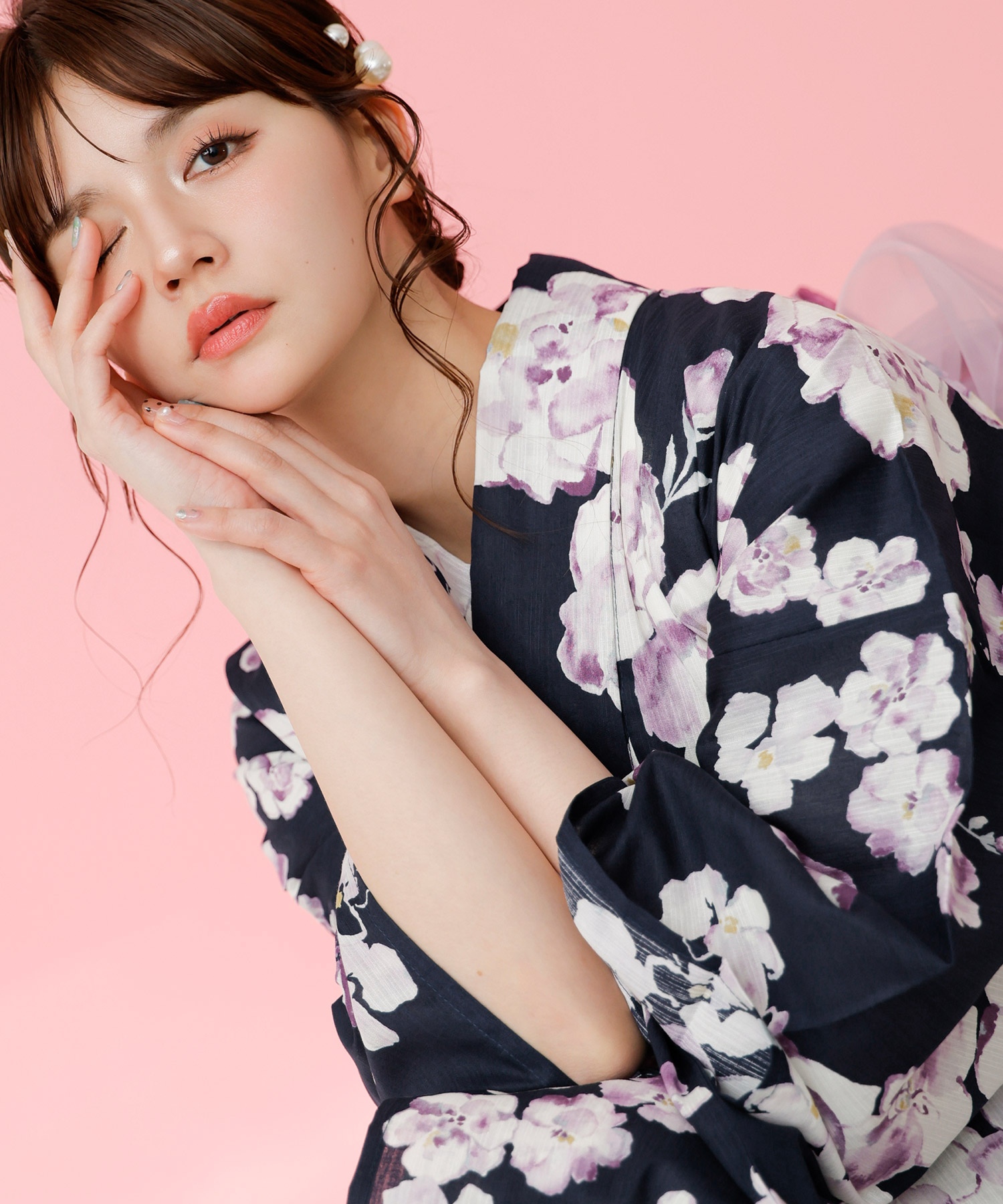 Dita（ディータ） レディース 浴衣 セット 簡単（ゆかた・しわ兵児帯