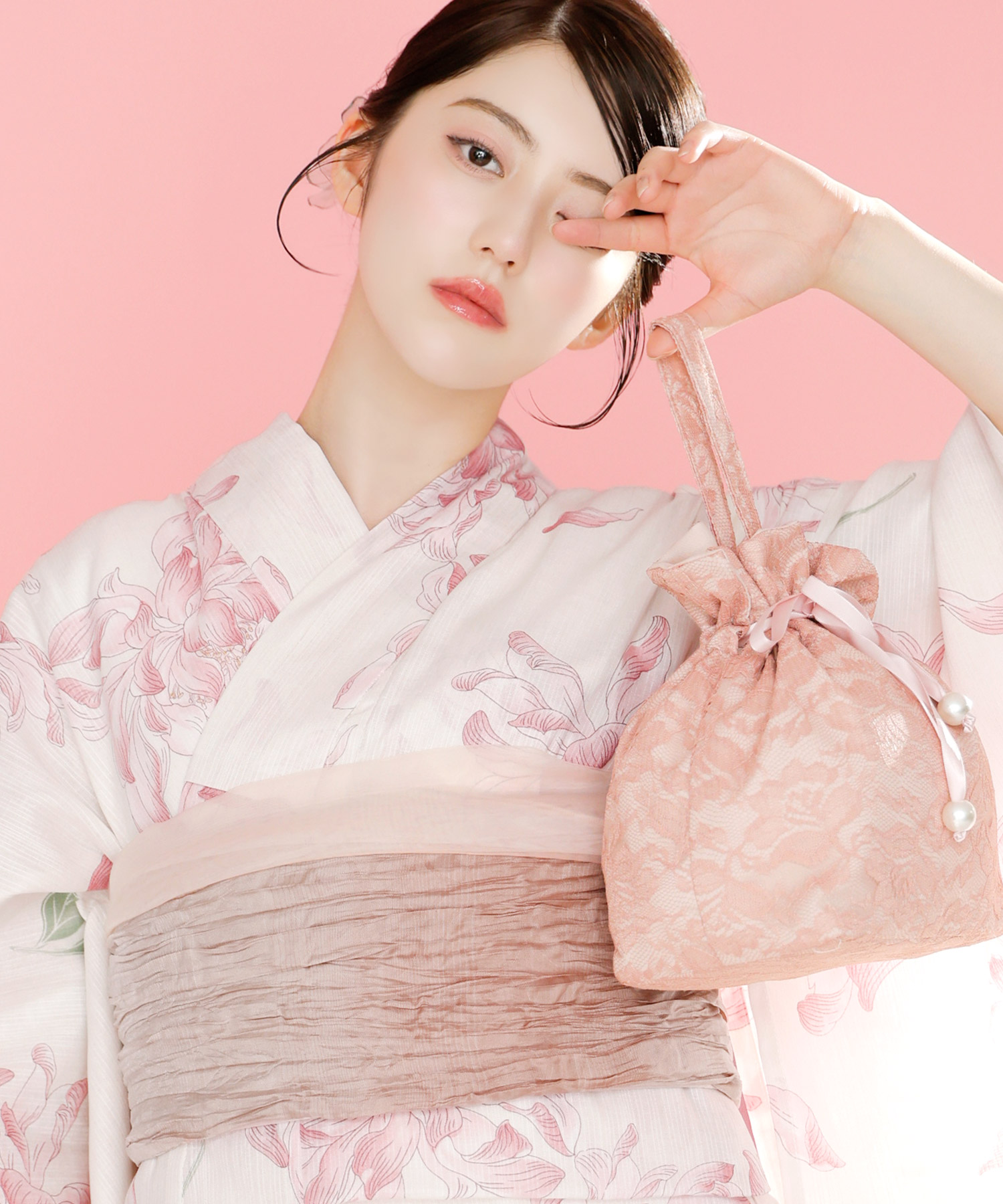 Dita（ディータ） レディース 浴衣 セット 簡単（ゆかた・しわ兵児帯