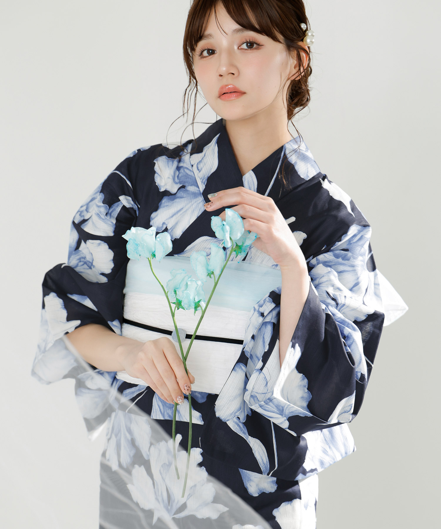 Dita（ディータ） レディース 浴衣 セット 簡単（ゆかた・しわ兵児帯