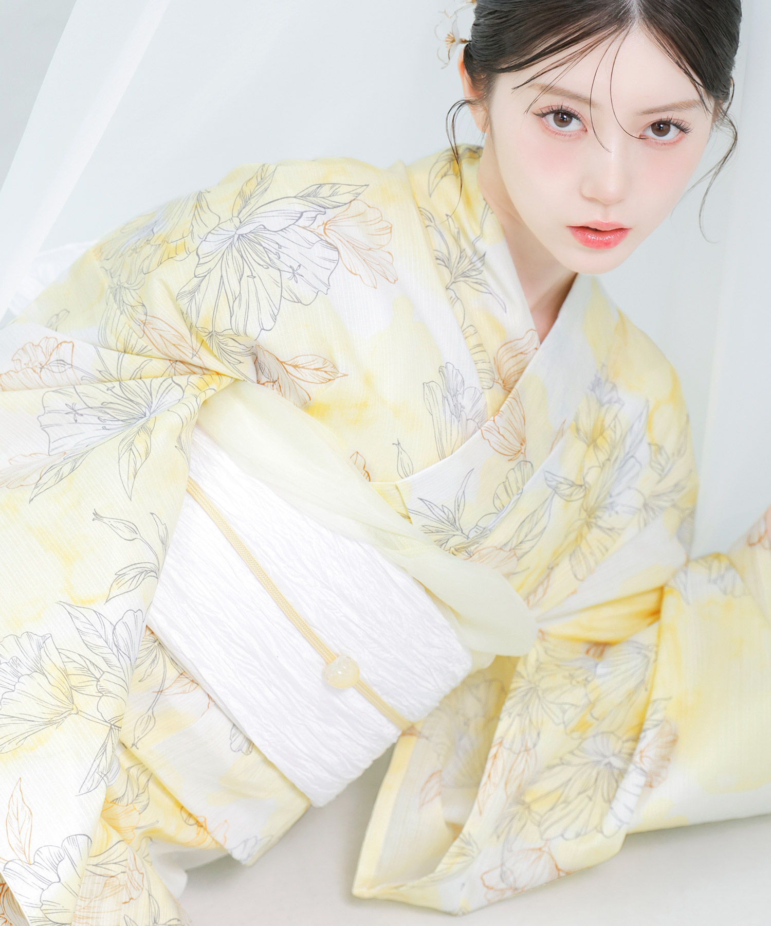 Dita（ディータ） レディース 浴衣 セット 簡単（ゆかた・しわ兵児帯