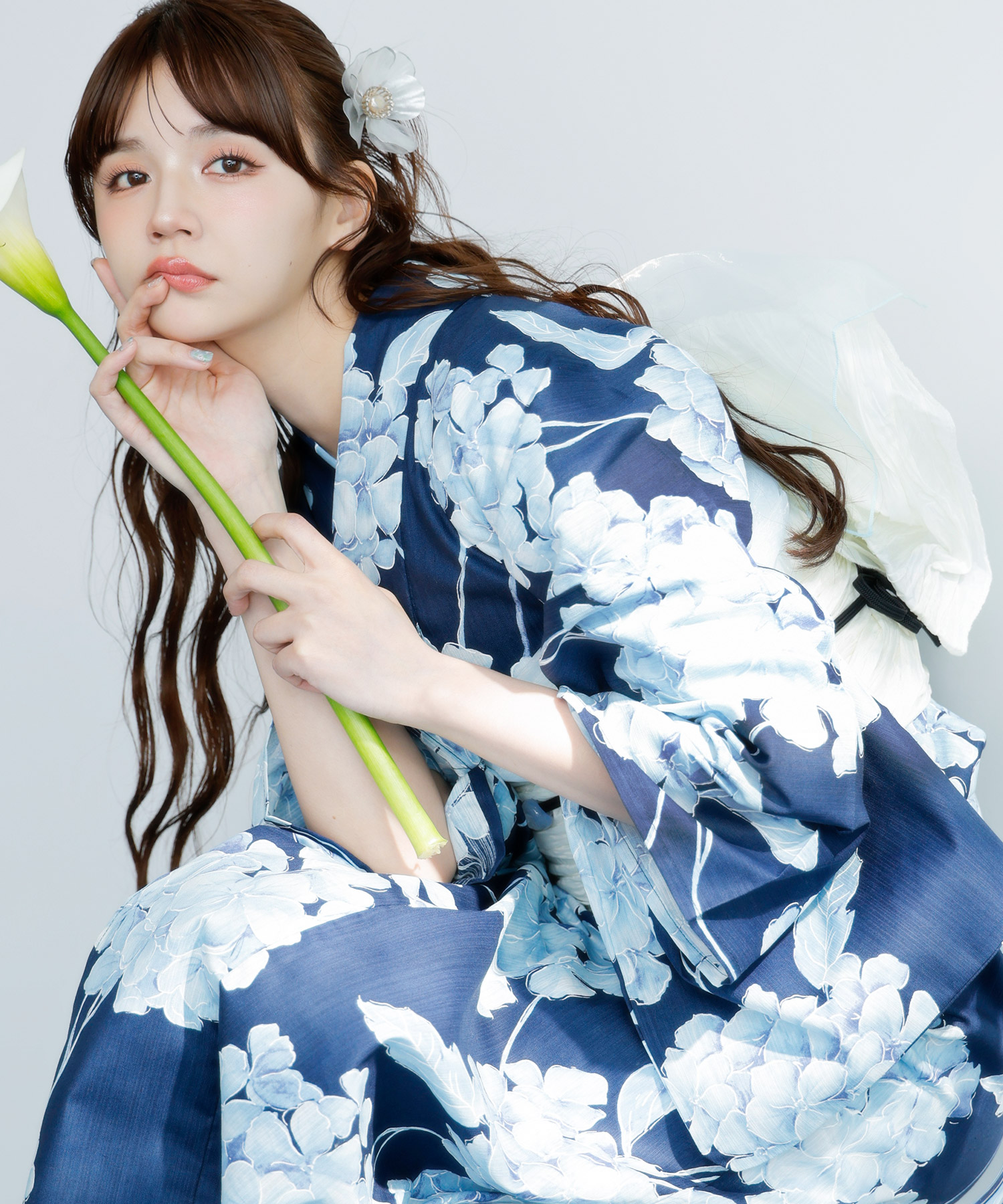 Dita（ディータ） レディース 浴衣 セット 簡単（ゆかた・しわ兵児帯