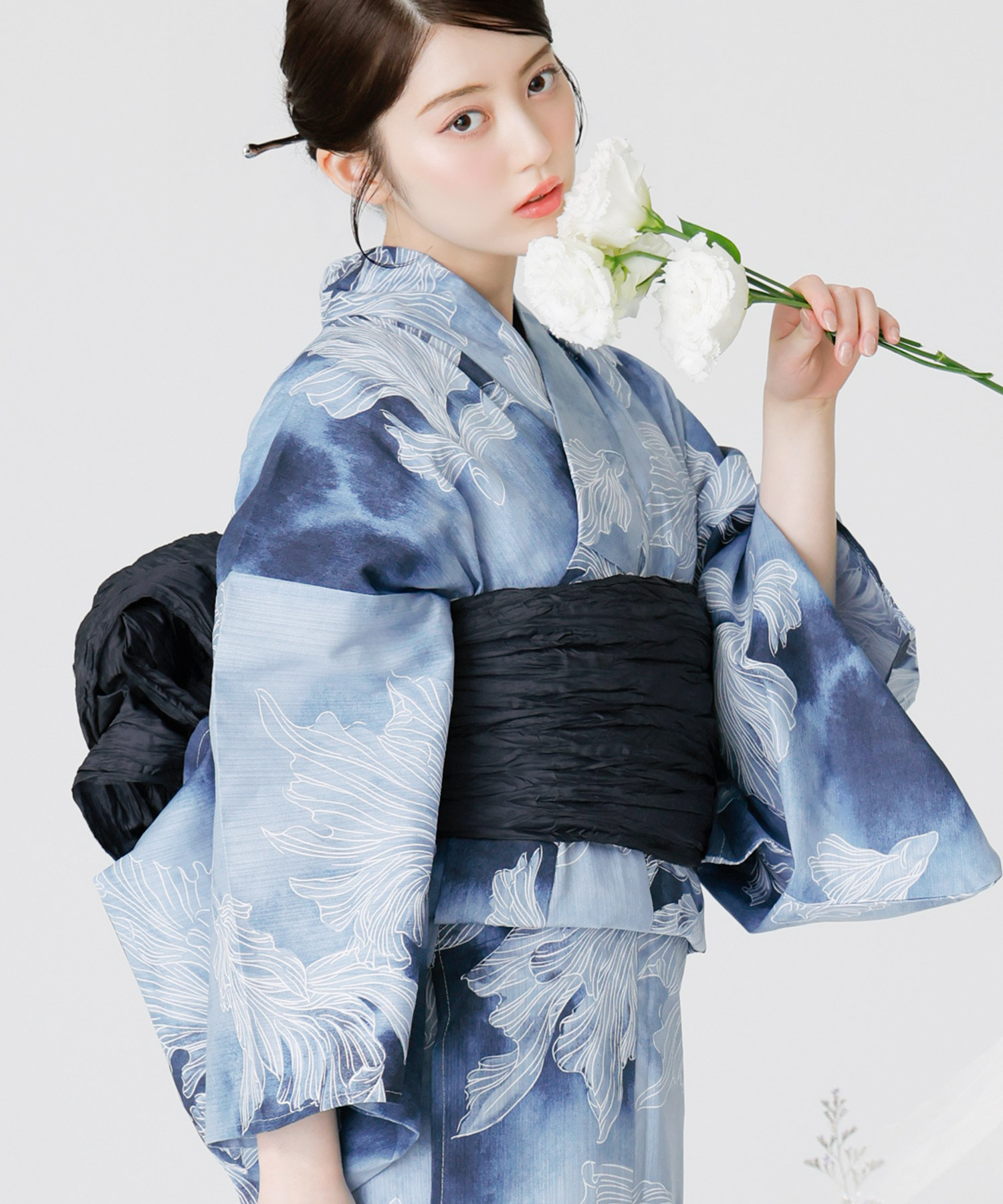 Dita（ディータ） レディース 浴衣 セット 簡単（ゆかた・しわ兵児帯