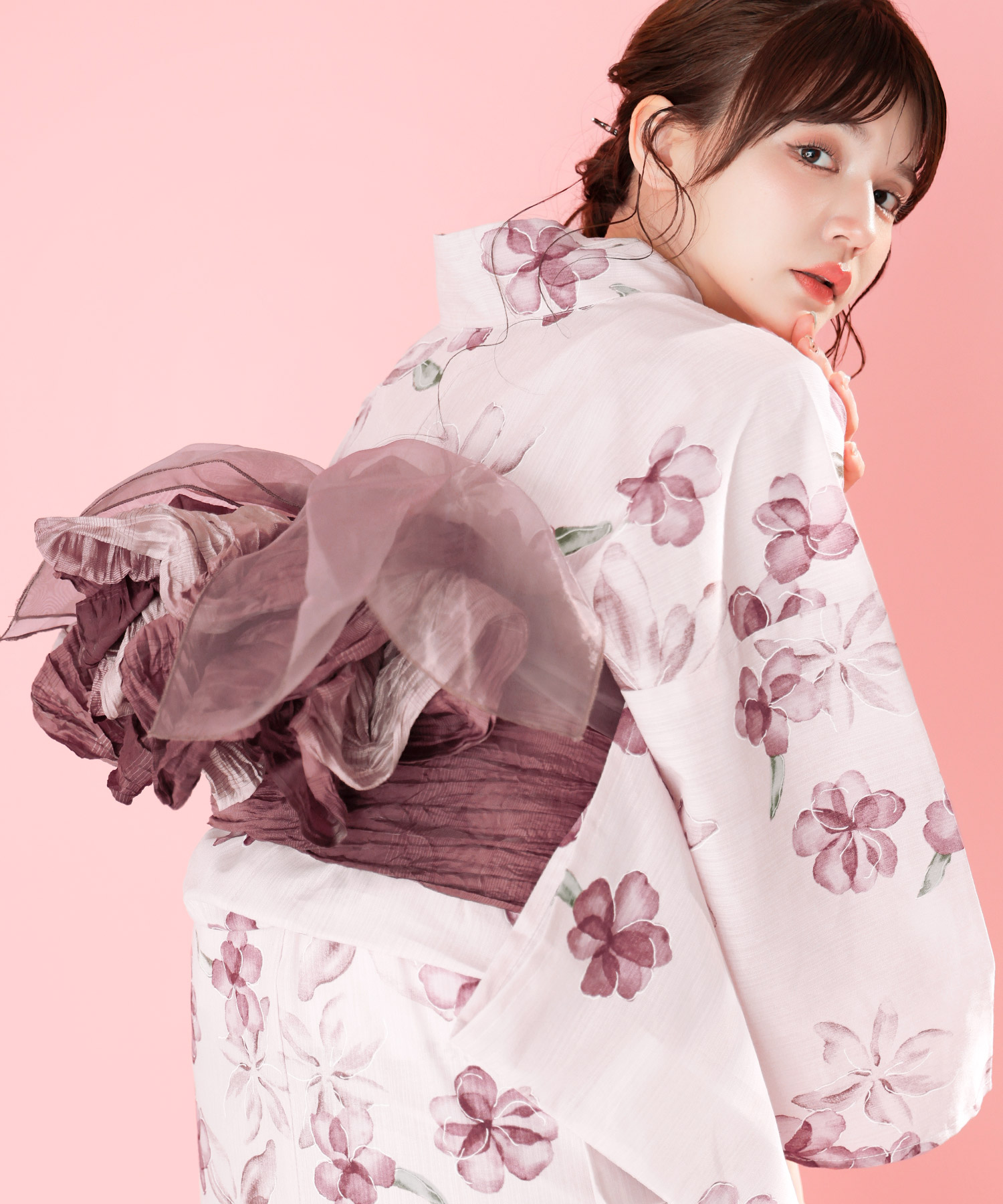 Dita（ディータ） レディース 浴衣 セット 簡単（ゆかた・しわ兵児帯