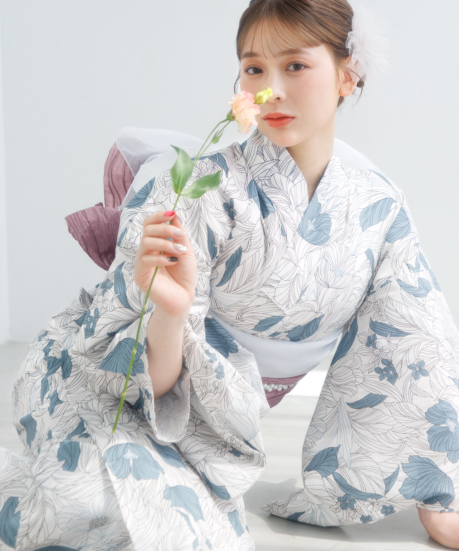Dita（ディータ） 浴衣 レディース セット 簡単（ゆかた・しわ兵児帯