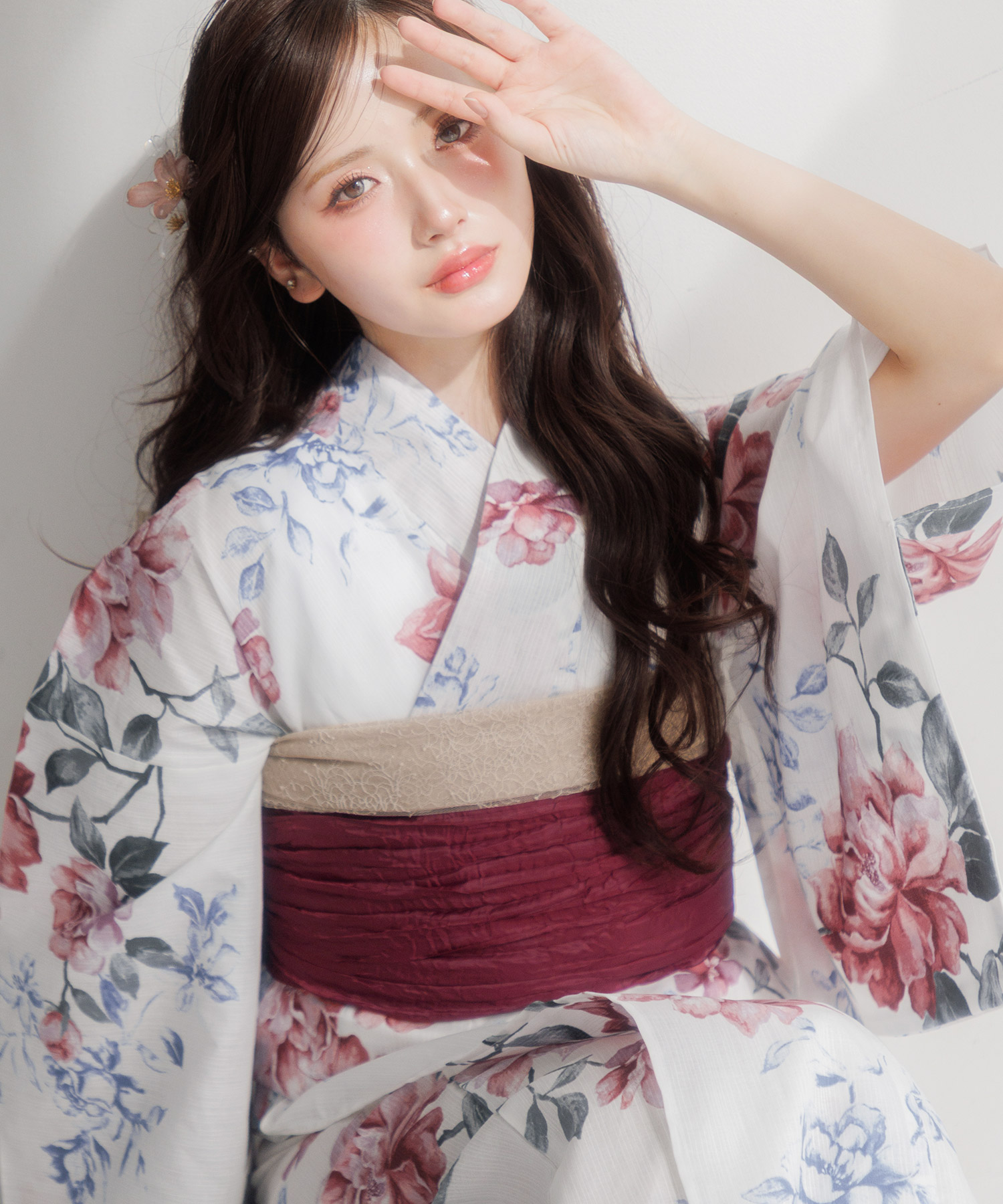 Dita（ディータ） レディース 浴衣 セット 簡単（ゆかた・しわ兵児帯