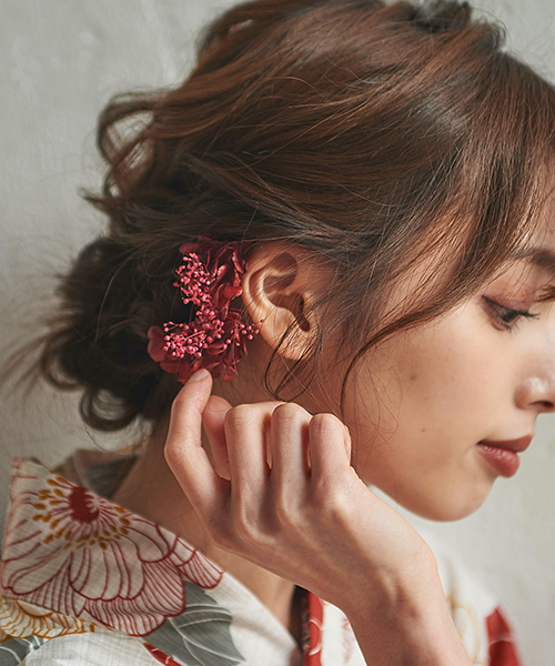 髪飾り 成人式 和装 袴 花 卒業式 レディース 浴衣 着物 振袖 ウエディング 結婚式 ヘアアクセサリー 二次会 七五三 かすみそう ドライフラワー（ゆうパケット） | Dita | 05