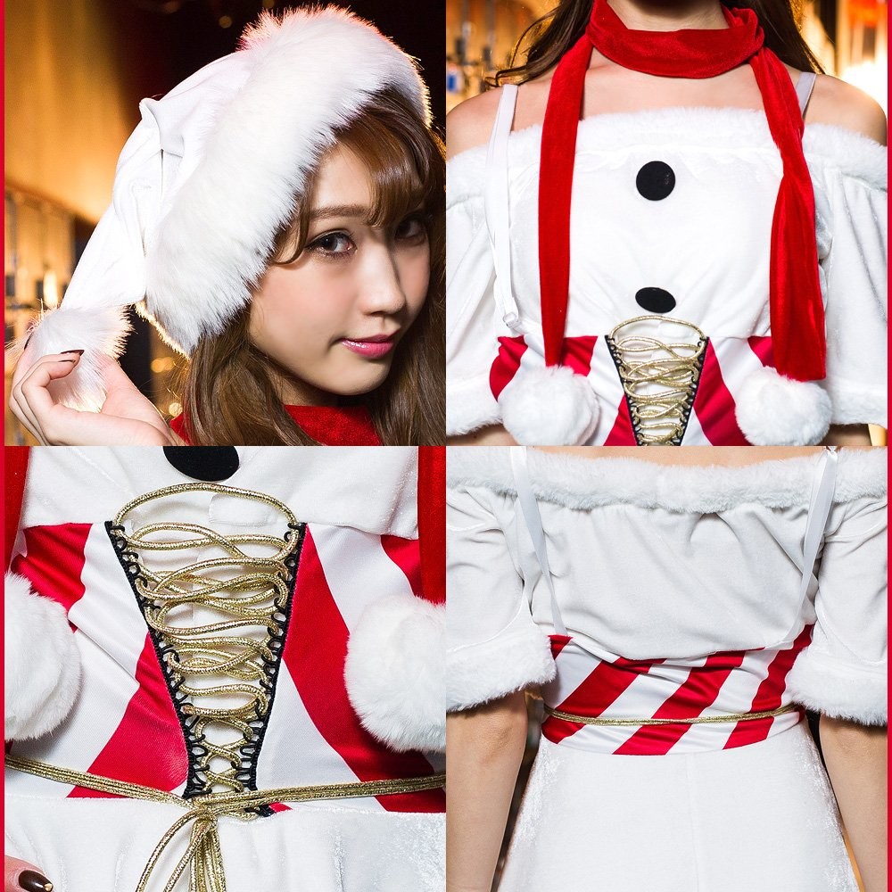 ちま★⭐️X'mas衣装４点 即日発送！】【サンタコス 4点セット】【XS-XLサイズ/1カラー