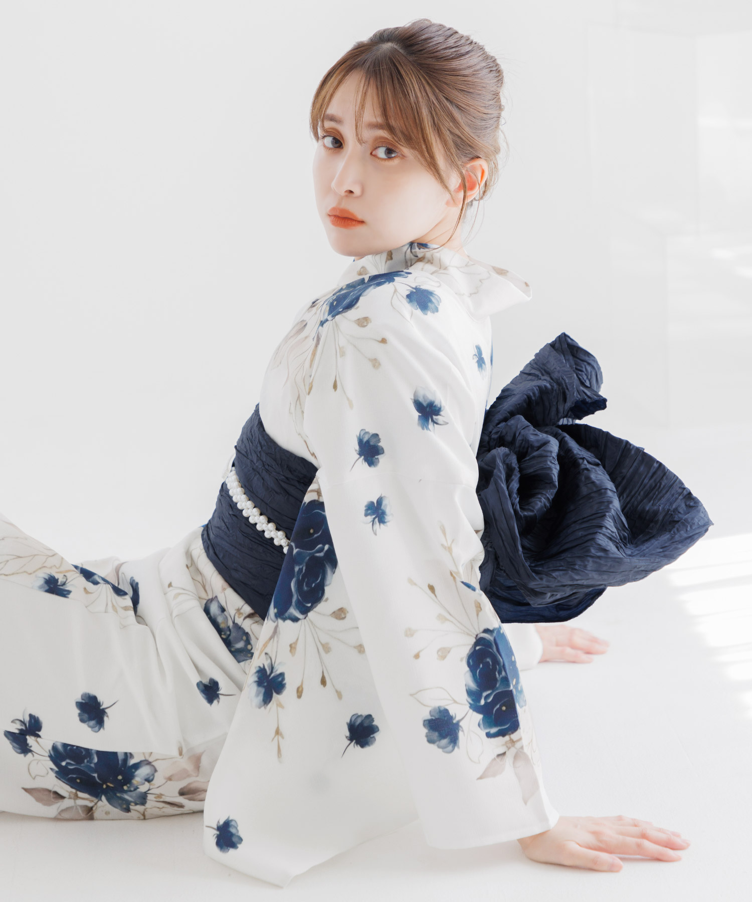 浴衣 ワンピース セパレート レディース セット 二部式 2way 簡単（ゆかた・しわ兵児帯・着付け本） レトロ おしゃれ 白 シンプル 10代 20代 30代 2025年 | Dita | 05